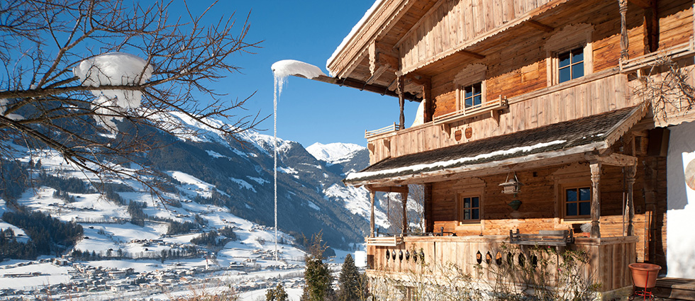 Bergchalet Klausner in der Winterzeit