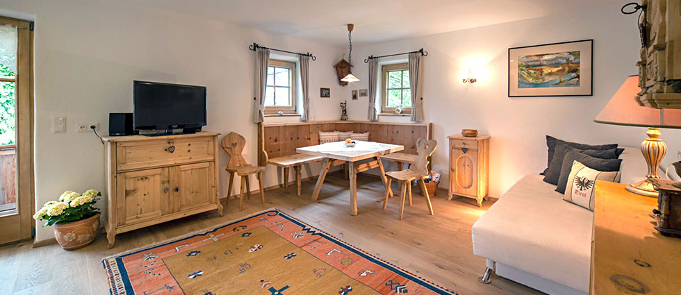 Living room with kitchen