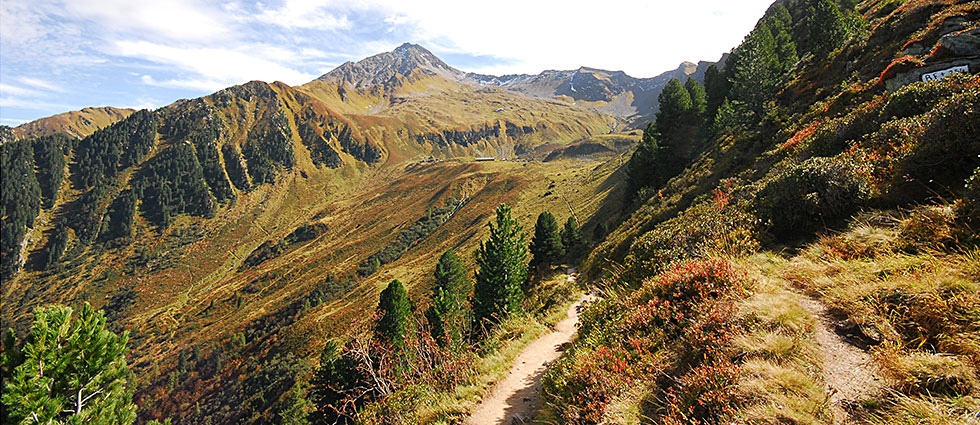 stunning view over the mountains